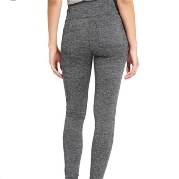 Athleta Herringbone Leggings w Side Pockets Black - Picture 12 of 12